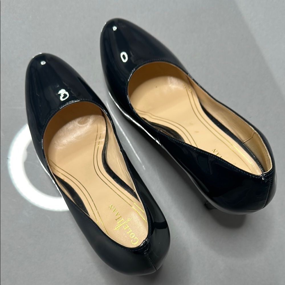 Cole Haan | Navy Blue | Patent Leather Pumps | Size 8.5 | Nike Air Sole (A-1525) - Picture 11 of 16